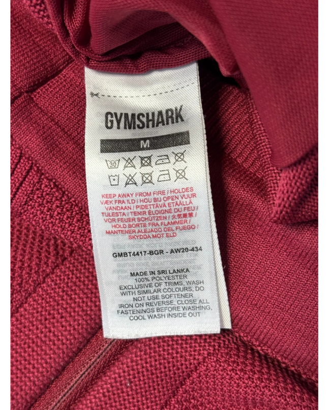 Gymshark Burgundy Tapered Performance Joggers