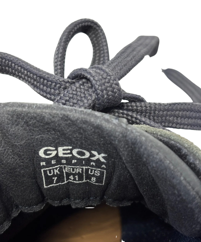 GEOX Men's Grey Platform Casual Sneakers