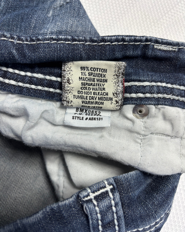 BKE Sabrina Blue Distressed Denim Shorts