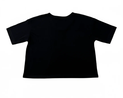 Zara Trafaluc Black Boxy Crop Top