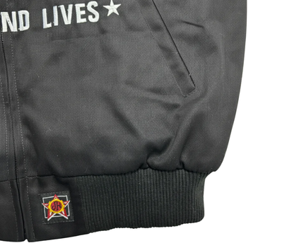 Reworked Black Ford Mustang NASCAR Racing Jacket