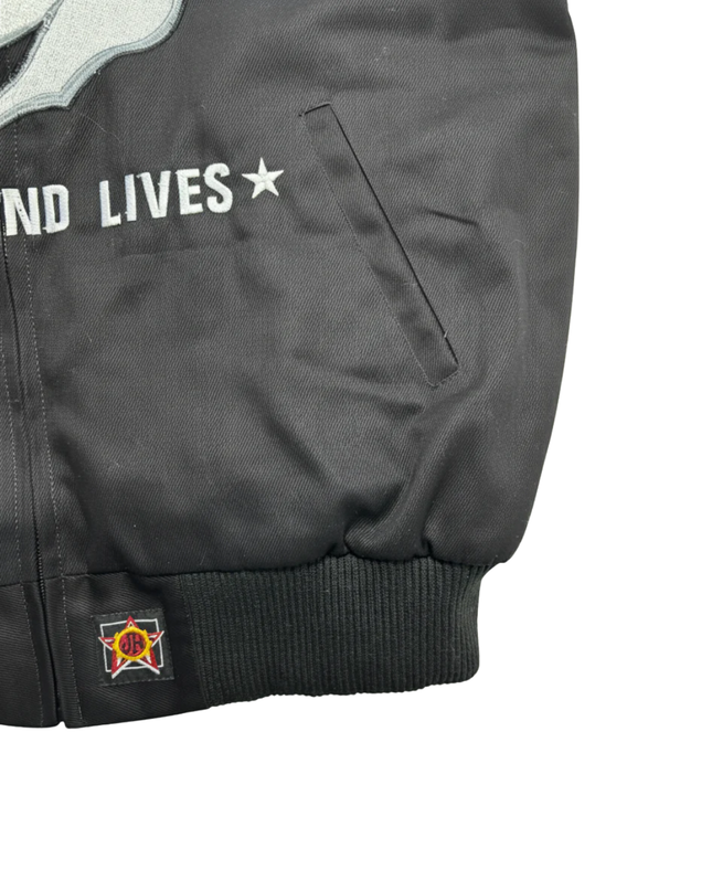 Reworked Black Ford Mustang NASCAR Racing Jacket