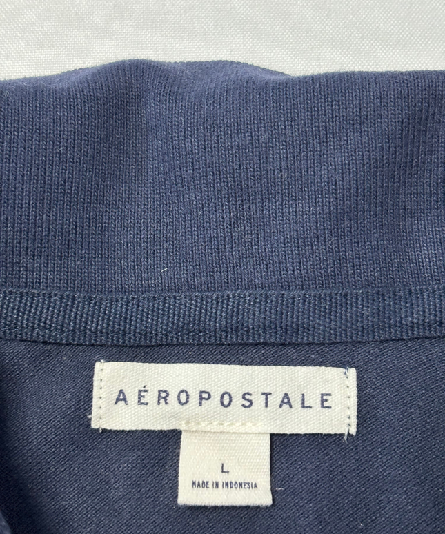 Aeropostale Navy Blue Short Sleeve Polo Shirt