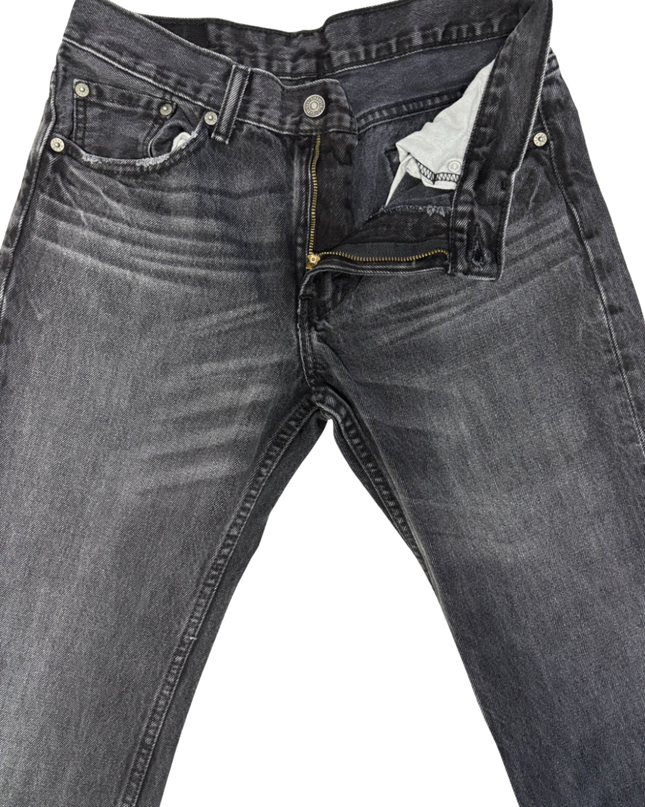 Levi's Black Faded Straight Leg Jeans