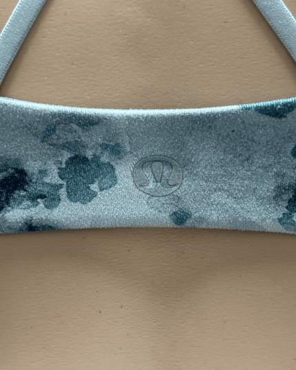 Lululemon Energy Criss Cross Back Abstract Print Sports Top