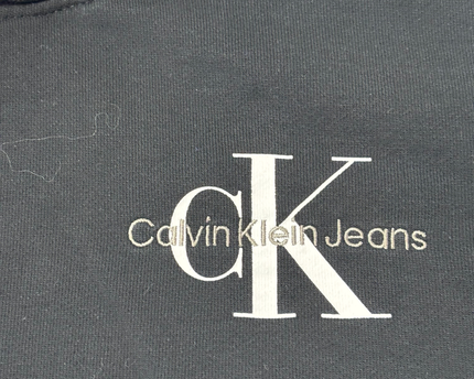 Calvin Klein Jeans Black Monogram Logo Hoodie