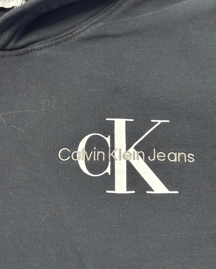 Calvin Klein Jeans Black Monogram Logo Hoodie