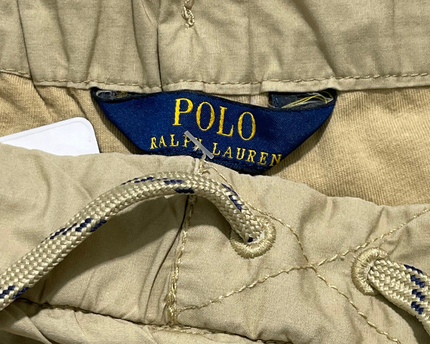 Polo Ralph Lauren Beige Elastic Waist Jogger Pants