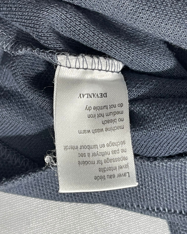 Lacoste Navy Blue Quarter-Zip Piqué Sweater