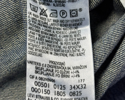 Levi's 501 Original Fit Blue Straight Leg Jeans