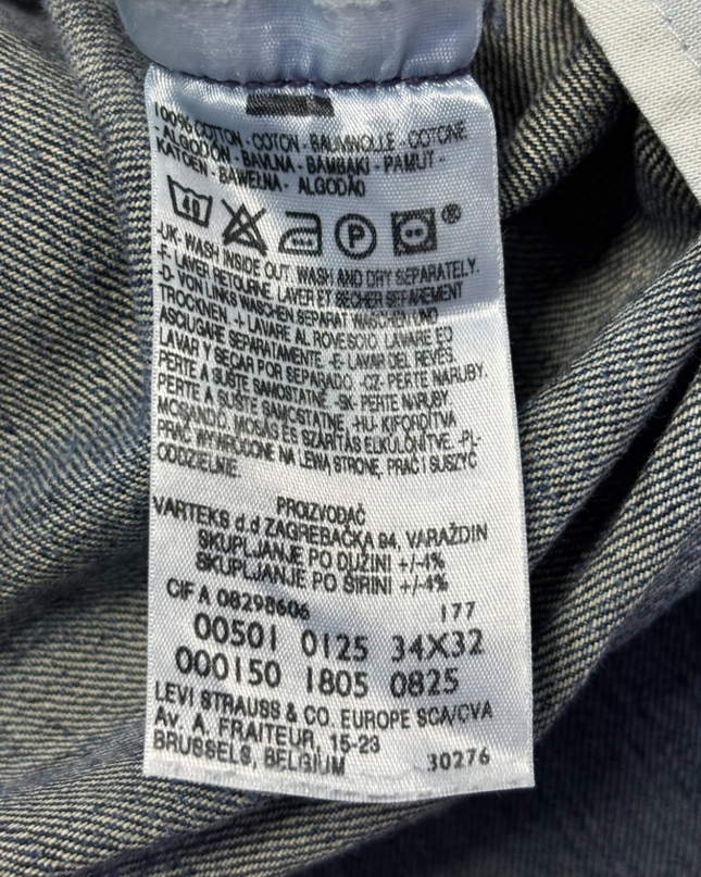 Levi's 501 Original Fit Blue Straight Leg Jeans