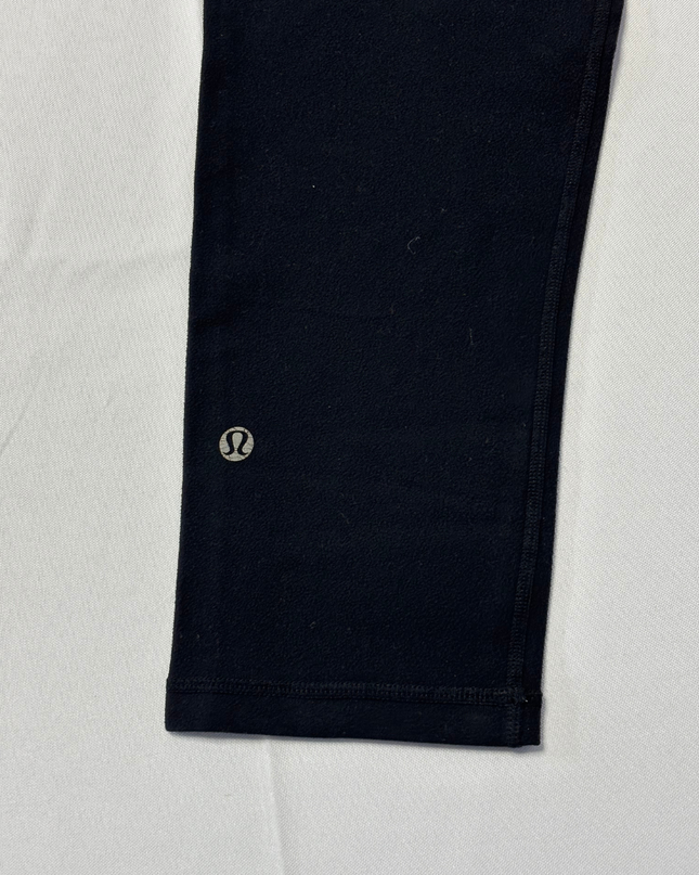 Lululemon Black Cropped Mid-Rise Performance Leggings