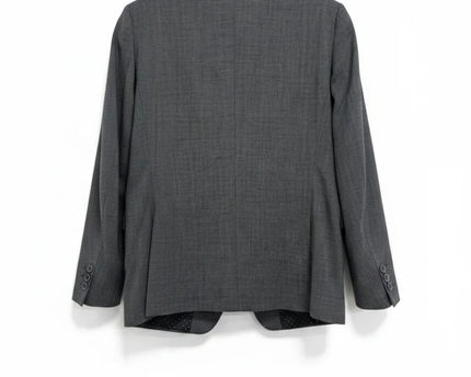 T.M. Lewin Gray Power Stretch Skinny Fit Wool Blend Blazer