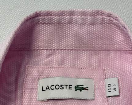 Lacoste Pink Long Sleeve Button-Down Shirt