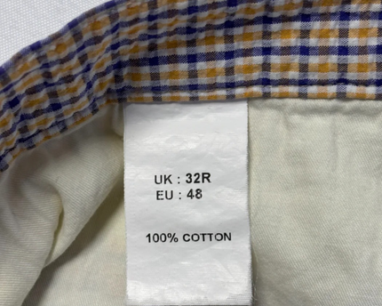 Gagliardi Multicolor Check Cotton Tailored Shorts