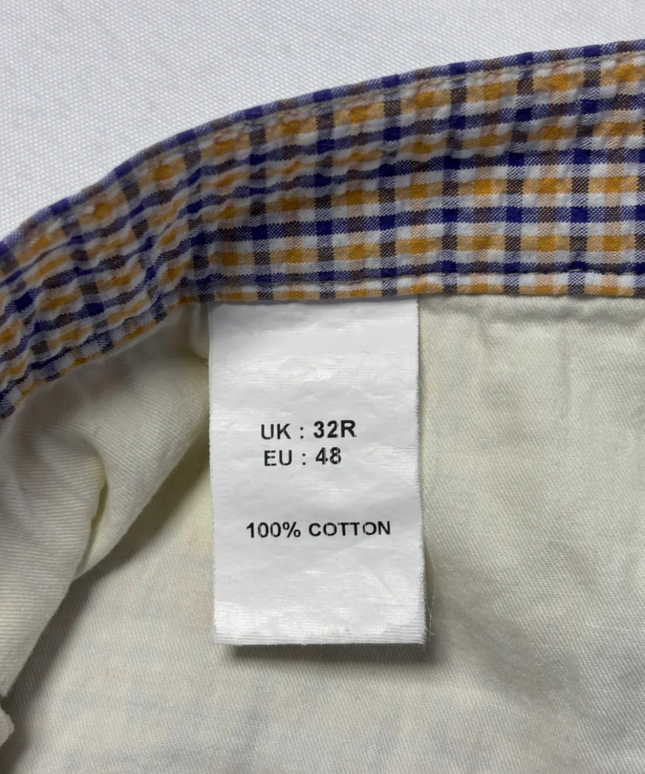 Gagliardi Multicolor Check Cotton Tailored Shorts