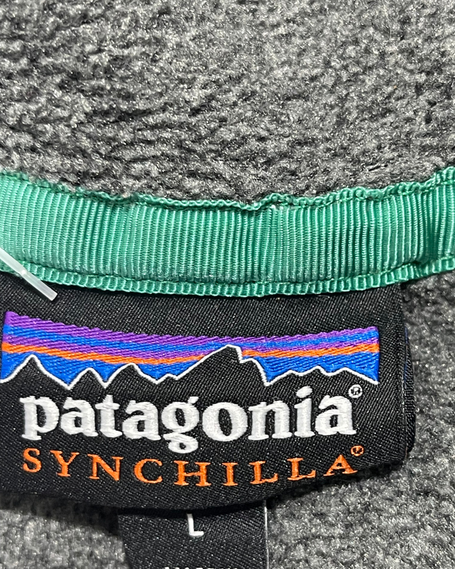 Patagonia Grey Synchilla Snap-T Fleece Sweater