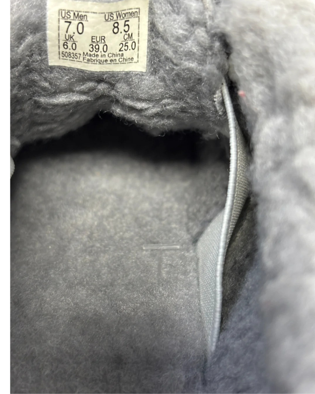 Vans Grey Sherpa-Lined Suede Sneakers