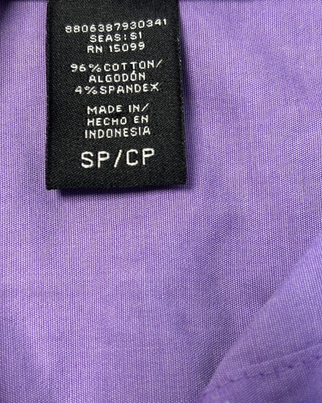 Apostrophe Purple Long Sleeve Button Down Shirt