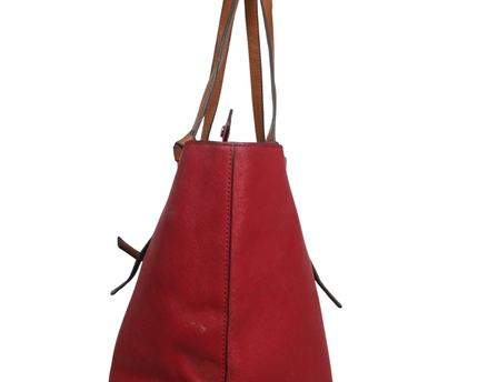 Kate Spade Red Saffiano Leather Tote Bag