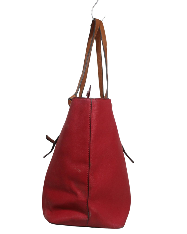 Kate Spade Red Saffiano Leather Tote Bag