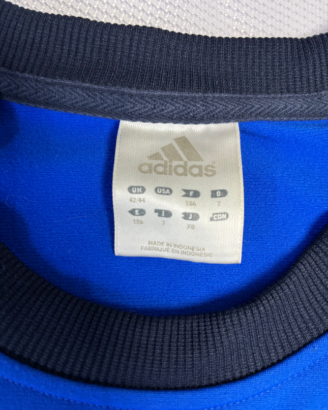 Adidas Blue Vintage Style Logo Crewneck Sweatshirt