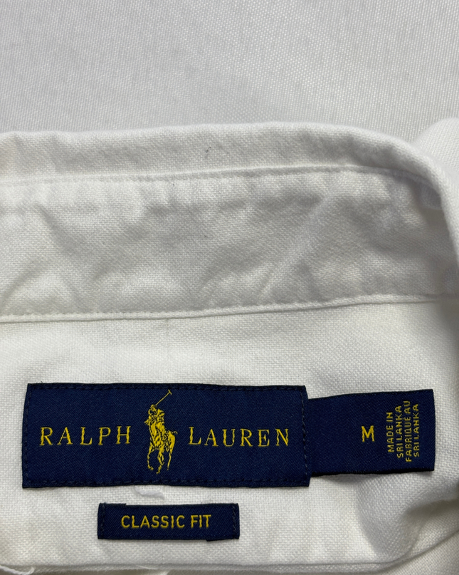 Ralph Lauren White Skull & Crossbones Classic Fit Shirt