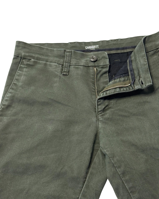 Carhartt WIP Olive Green Slim Fit Chino Pants