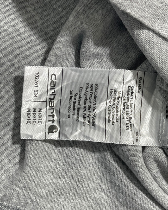 Carhartt Grey Relaxed Fit Long Sleeve V-Neck T-Shirt