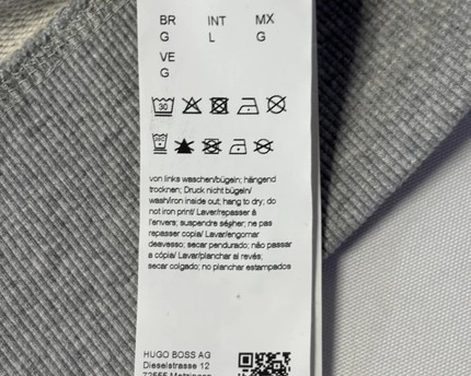 BOSS Grey Multi-Color Logo Appliqué Hoodie