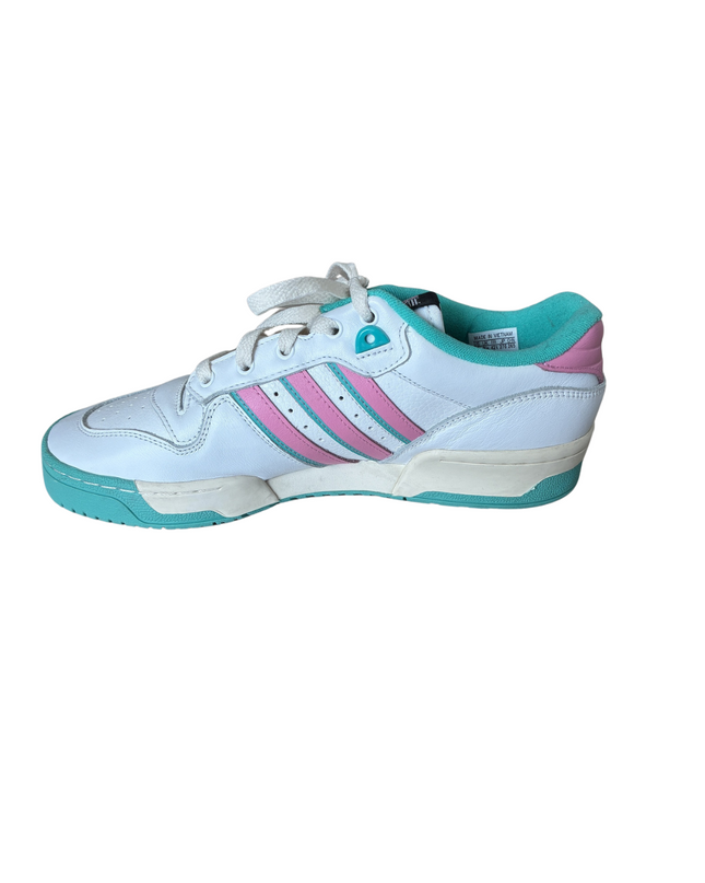 Adidas Rivalry Low Pastel Sneakers | White, Pink & Aqua | EU 42.5
