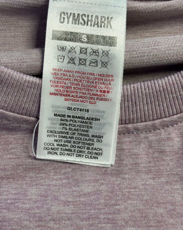 Gymshark Purple Long Sleeve Seamless Crop Top