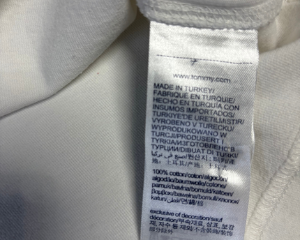 Tommy Hilfiger White Minimalist Short Sleeve T-Shirt