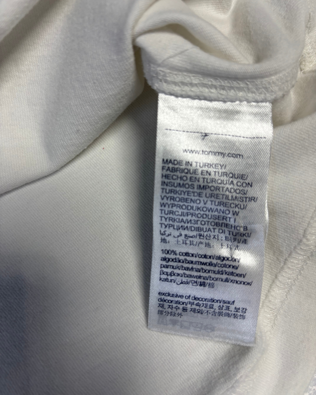 Tommy Hilfiger White Minimalist Short Sleeve T-Shirt