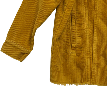 Zara Mustard Yellow Oversized Corduroy Jacket