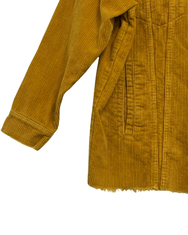 Zara Mustard Yellow Oversized Corduroy Jacket