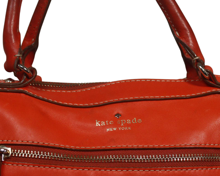 Kate Spade Orange Leather Satchel Bag