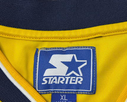 Starter Navy Blue Michigan Wolverines Sleeveless Mesh Jersey