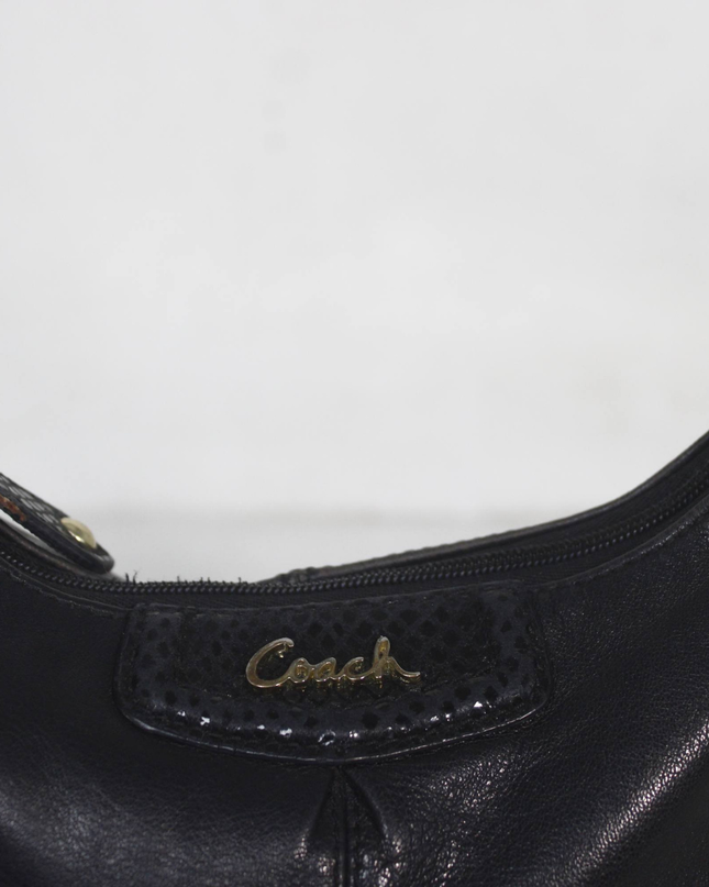 Coach Black Leather Crossbody Bag