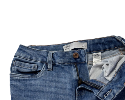 Next Blue Skinny Mid Rise Jeans