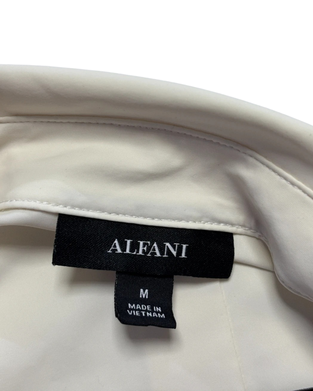 Alfani Off-white Button-Up Blouse