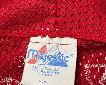 Majestic Red Tainos Graphic Mesh Baseball Jersey