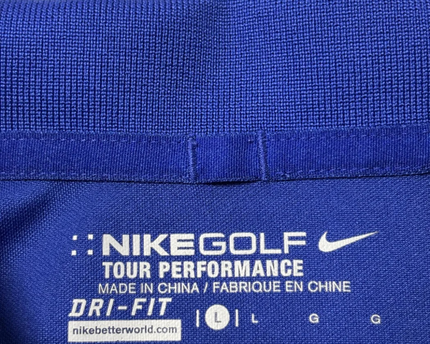 Nike Golf Blue Tour Performance Sports Polo
