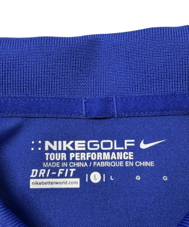 Nike Golf Blue Tour Performance Sports Polo