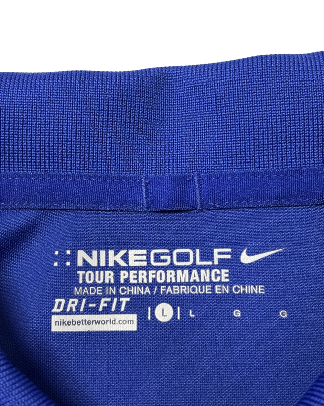 Nike Golf Blue Tour Performance Sports Polo