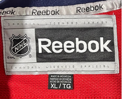 Reebok Red Washington Capitals Ovechkin #8 Hockey Jersey XL