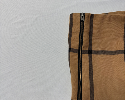 Next Tan/Black Checkered Tailored Mini Skirt