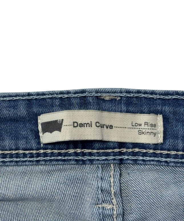 Levi's Blue Demi Curve Low Rise Skinny Jeans