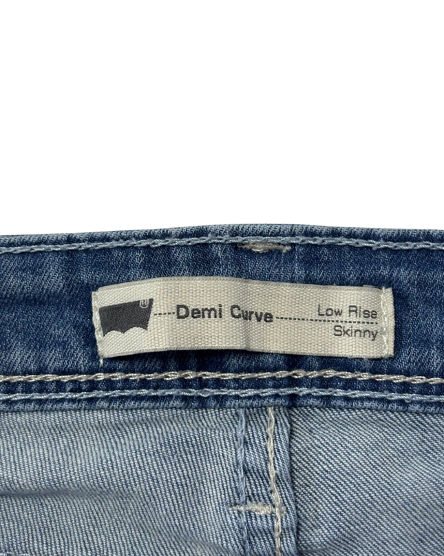 Levi's Blue Demi Curve Low Rise Skinny Jeans