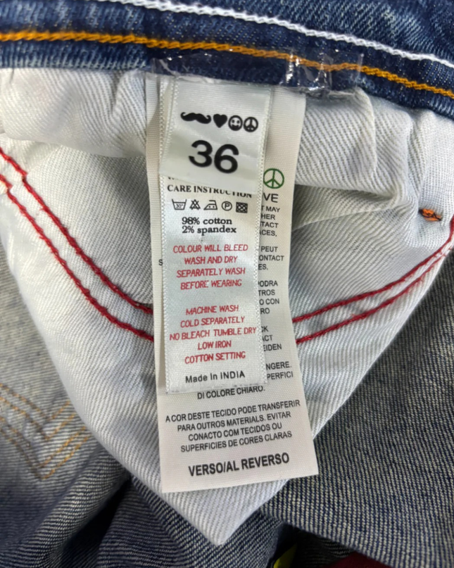 True Religion Blue Straight Leg Jeans